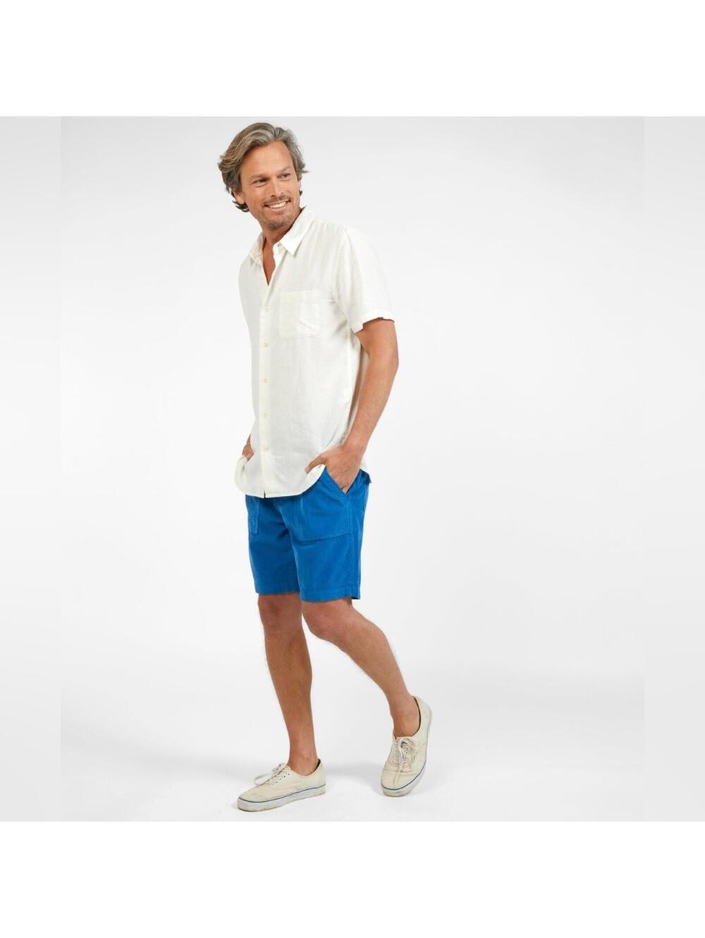 Outerknown Seventyseven Corduroy Utility Chino Shorts Blue 33
